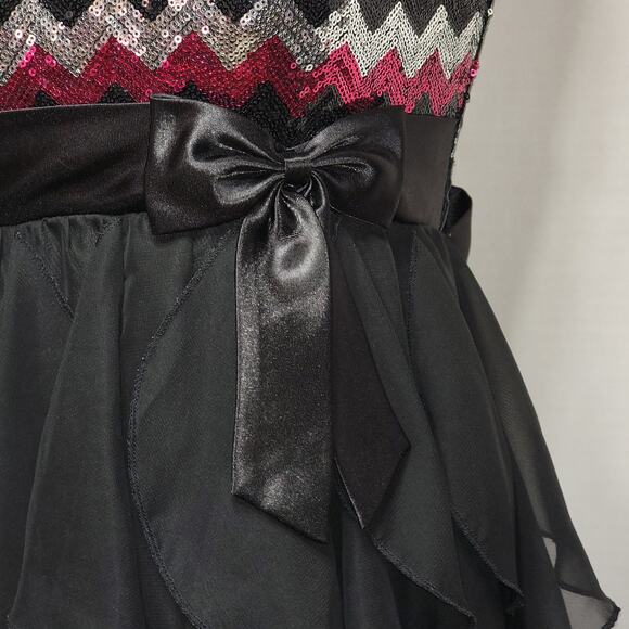 American Princess Girls Party Dress w/ Sequin Top, Multi-Layer Skirt - Size 14 - Picture 3 of 10